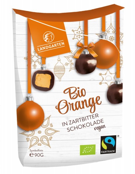 Landgarten Bio FT Orange in Zartbitterschokolade 90g