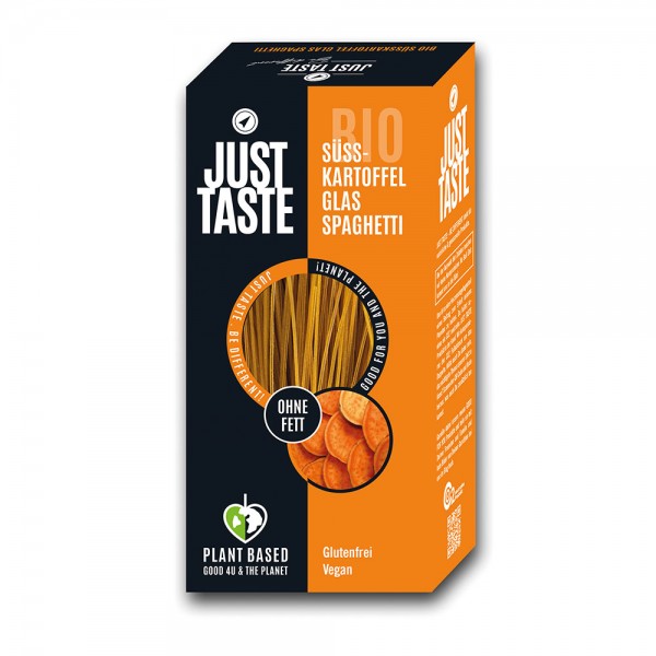 Just Taste Süßkartoffel Glas Spaghetti, 250g