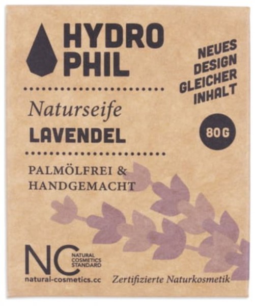 Hydrophil Naturseife Lavendel, 80g