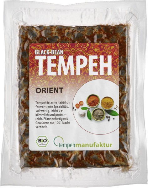 tempehmanufaktur BlackBean-Tempeh Orient - mit Gewürzen aus 1001 Nacht veredelt