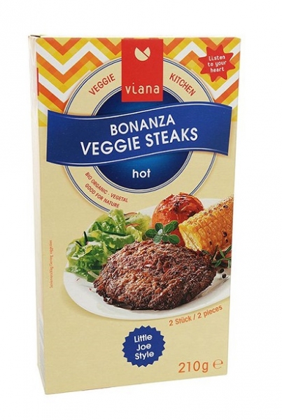 Viana Bonanza Veggie Steaks, 210 g