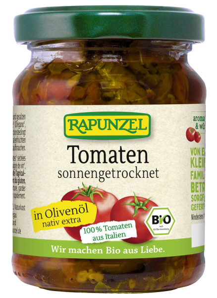 Rapunzel Tomaten getrocknet in Olivenöl, aromatisch-würzig