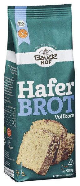 Bauckhof Haferbrot Vollkorn glutenfrei Bio