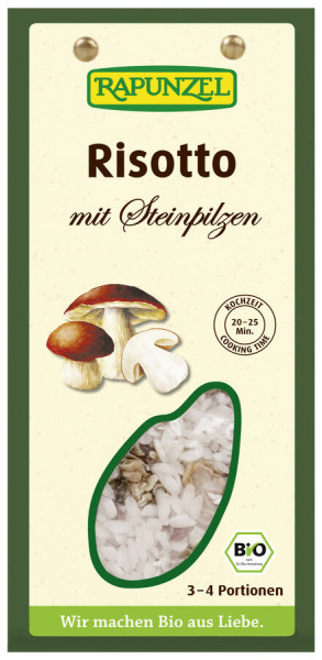 Rapunzel Risotto mit Steinpilzen