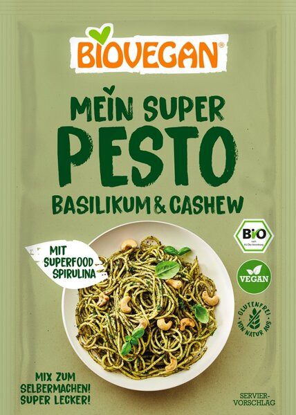 Biovegan Pesto Basilikum Cashew, 17 g