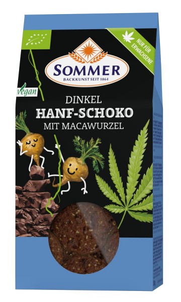 Sommer & Co. Bio Dinkelkekse Hanf-Schoko mit Macawurzel