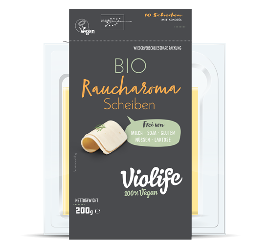 VIOLIFE Käse Scheiben "RAUCHGESCHMACK" 200g