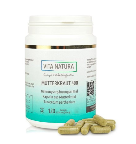 Vita Natura Mutterkraut Migräne Rheuma Kapseln 400