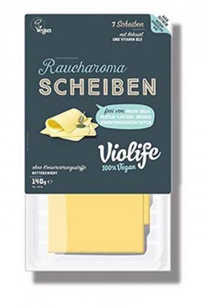 VIOLIFE Käse Scheiben "RAUCHAROMA", 140g