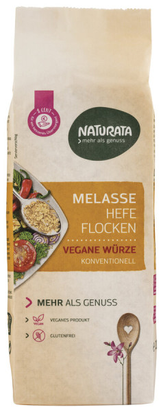 NATURATA Melasse Hefeflocken, Nachfüllbeutel, konventionell