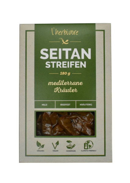 L´herbivore Seitan-Streifen mediterrane Kräuter