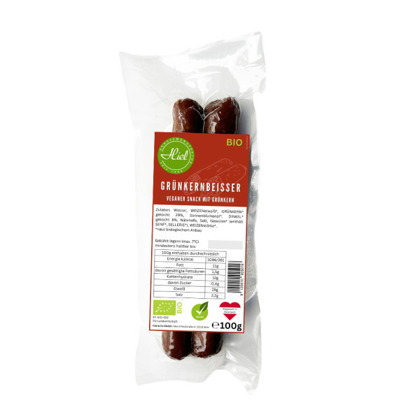 Hiel Grünkernbeißer Würstel, 100g