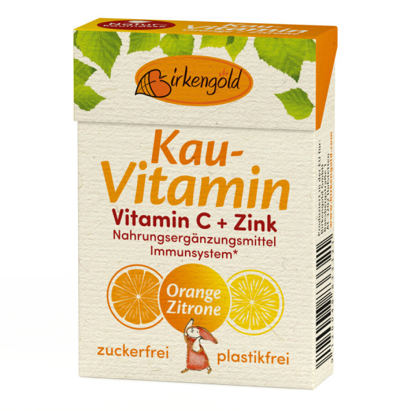 Birkengold Birkengold Natur Kau-Vitamin C + Zink 20 Stk. - plastikfrei