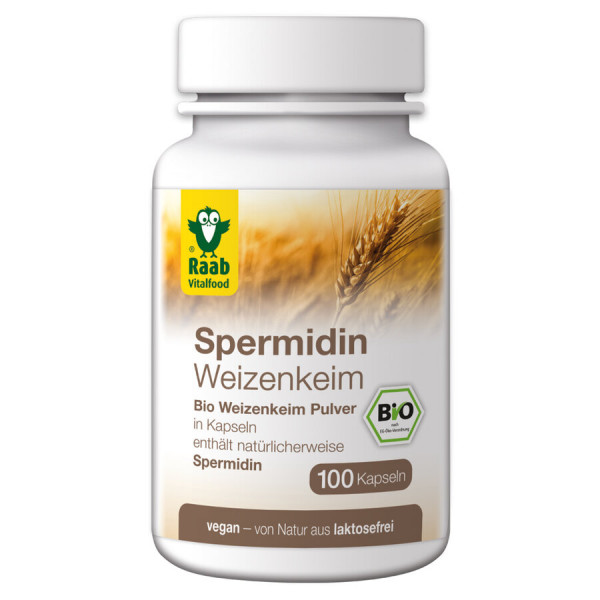 Raab Vitalfood BIO Spermidin, 100 Kapseln à 600 mg
