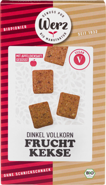 Naturkornmühle Werz Frucht Kekse, Dinkel Vollkorn