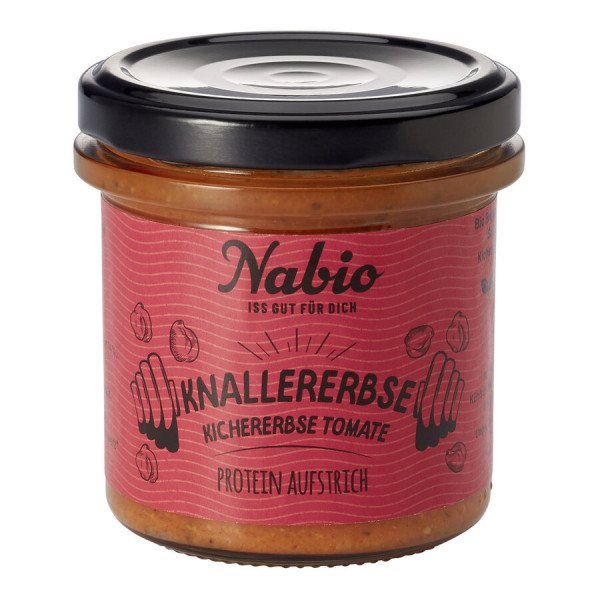 Nabio Nabio Protein-Aufstrich Knallererbse Kichererbse Tomate