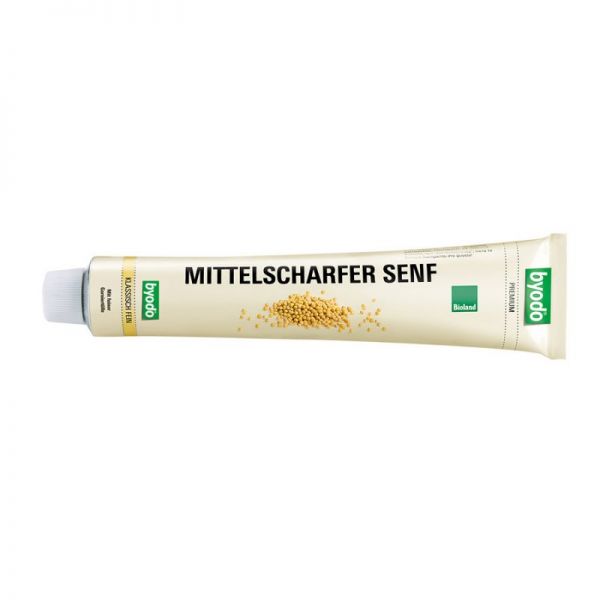 Byodo Senf mittelscharf Tube, 100 ml