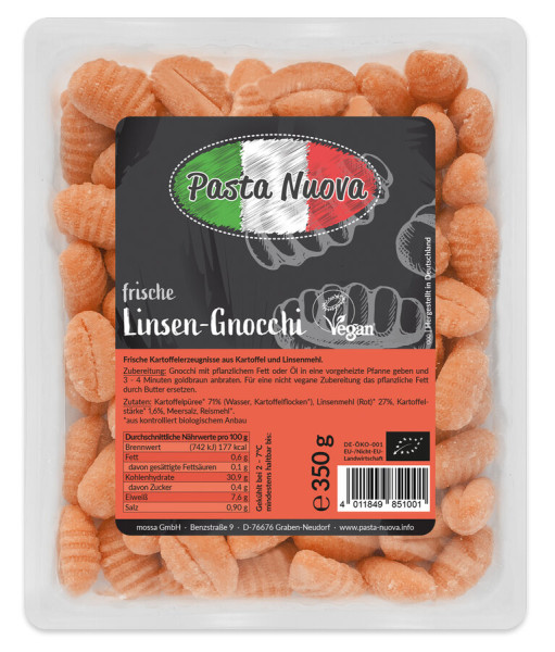 Pasta Nuova Frische Linsen-Gnocchi