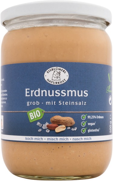 Eisblümerl Erdnussmus grob mit Steinsalz 500g