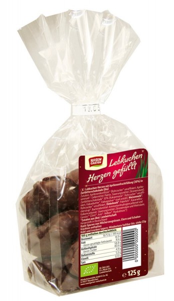 Rosengarten Lebkuchen-Herzen gefüllt