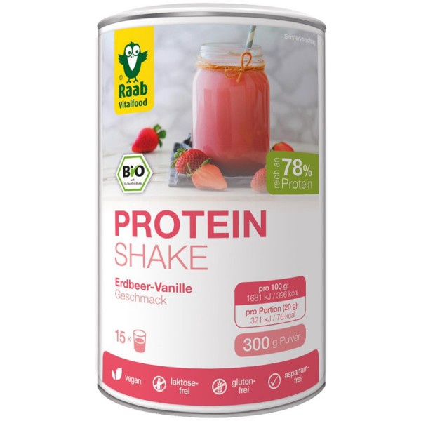 Raab Vitalfood BIO Protein Shake Erdbeer-Vanille