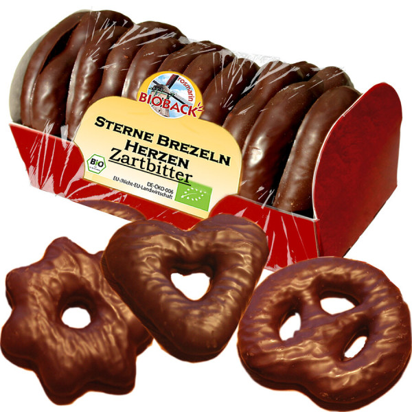 rosmarin BIOBACK Sterne Brezeln Herzen Zartbitter Lebkuchen