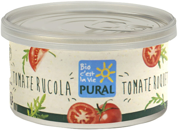 Pural Pflanzlicher Aufstrich Tomate Rucola palmölfrei