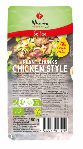 Wheaty Wheaty Plant Chunks, Chicken Style