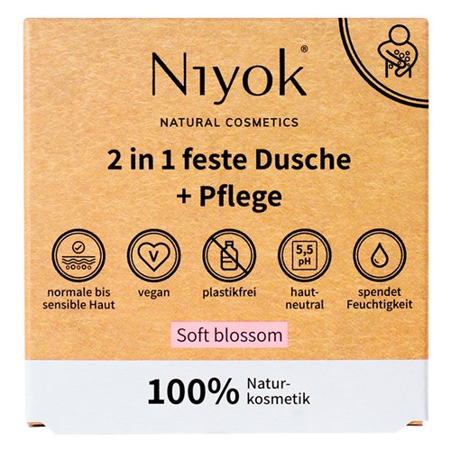 Niyok feste Dusche & Pflege, 80g