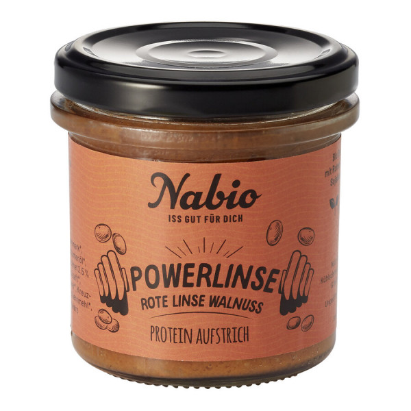 Nabio Nabio Protein-Aufstrich Powerlinse Rote Linse Walnuss