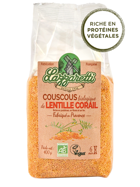 Lazzaretti Couscous Rote Linsen, 400g