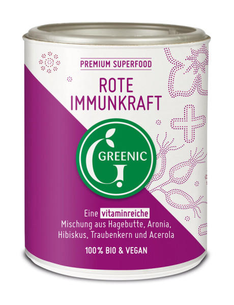 Greenic Rote Immunkraft Superfood Trinkpulver Mischung