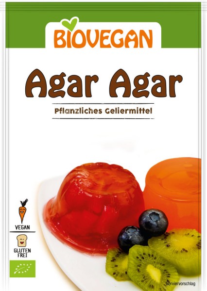 Biovegan Agar Agar, pflanzliches Geliermittel, BIO