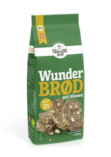 Bauckhof Wunderbrød mit Nüssen glutenfrei Bio