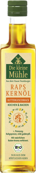 Teutoburger Ölmühle Kl. Mühle BIO Raps-Kernöl BUTTERGESCHMACK 500ml