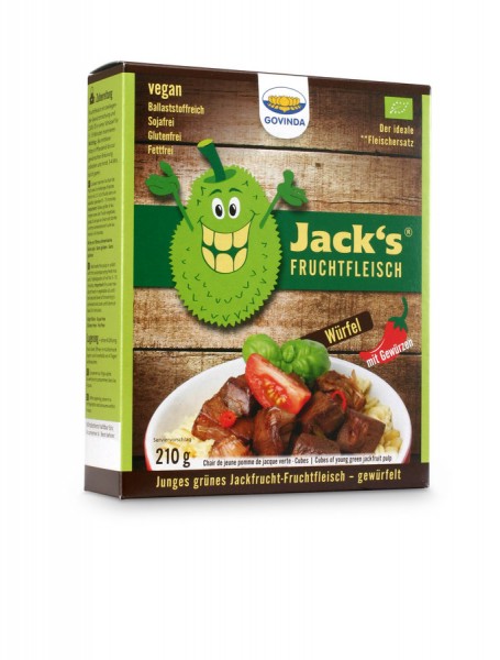 Govinda Jacks Fruchtfleisch- Jackfrucht-Fruchtfleisch Würfel