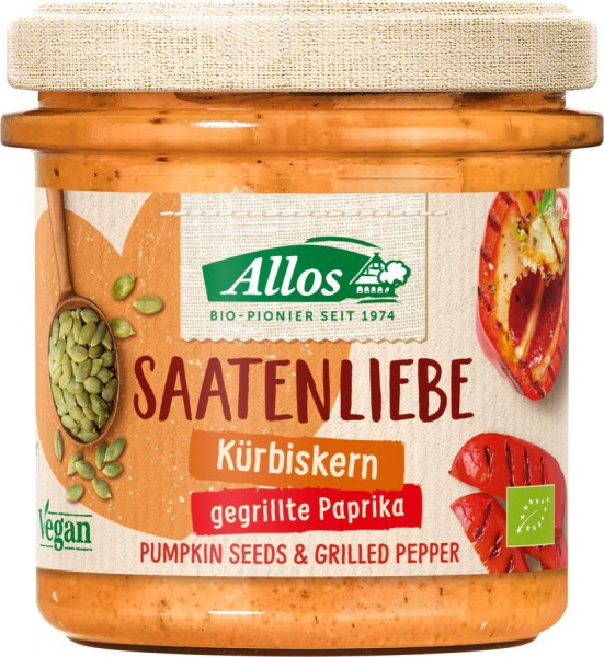 Allos Saatenliebe Kuerbiskerne gegrillte Paprika