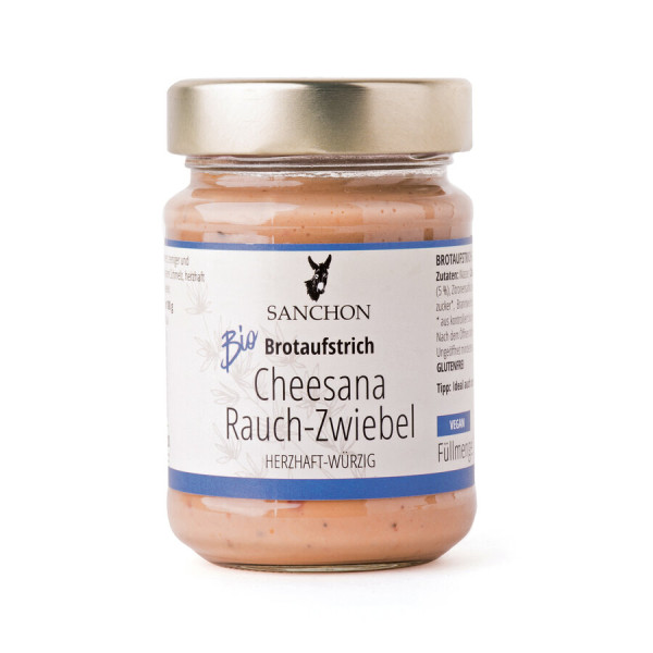 Sanchon BA Brotaufstrich Cheesana Rauch-Zwiebel, 170 g, SANCHON, bio