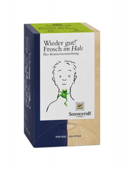 Sonnentor Frosch im Hals® Tee Wieder gut!® bio Doppelkammerbeutel