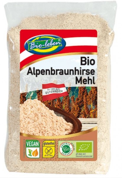 Bioleben Braunhirse Mehl aus Österreich, 400g