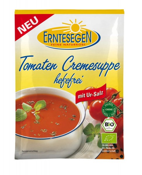 Erntesegen Tomaten Cremesuppe hefefrei