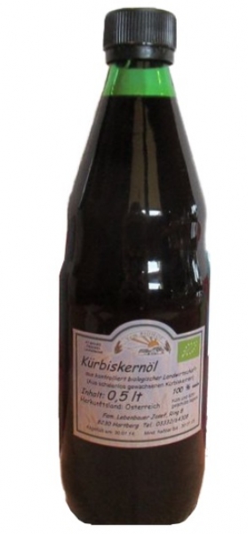 Lebenbauer Kürbiskernöl aus der Steiermark, 250ml