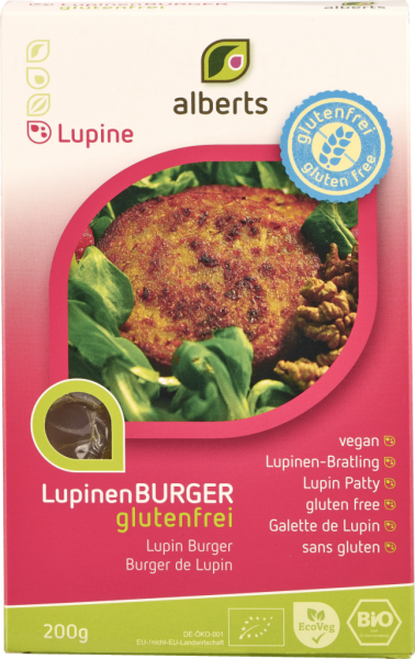 Alberts Lupinen BURGER glutenfrei, 200g