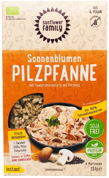 SunflowerFamily Sonnenblumen Pilzpfanne: Sonnenblumenhack mit Gewürzmischung