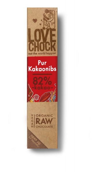 Lovechock Lovechock Riegel 40 g Pur/Kakaonibs