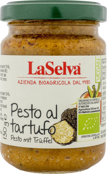 LaSelva Pesto al tartufo - Tomaten Würzpaste mit Trüffel 1%