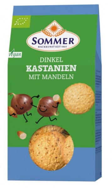 Sommer Dinkel Kastanien Mandel Plätzchen, 150g