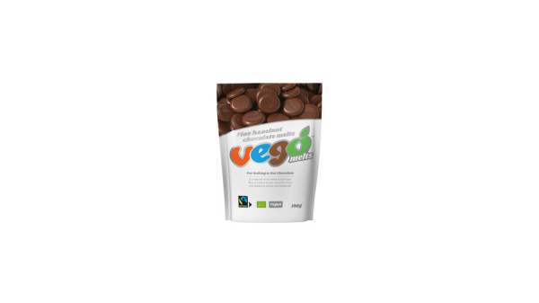 Vego Vego Fine Hazelnut Chocolate Melts, BIO/FT, zum Back und für Heiße Schokolade