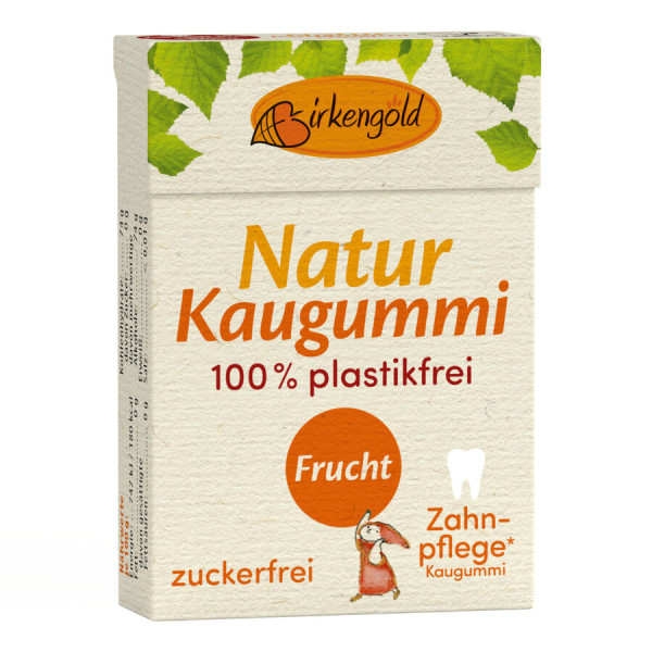 Birkengold Birkengold Natur Kaugummi Frucht 20 Stk. - plastikfrei