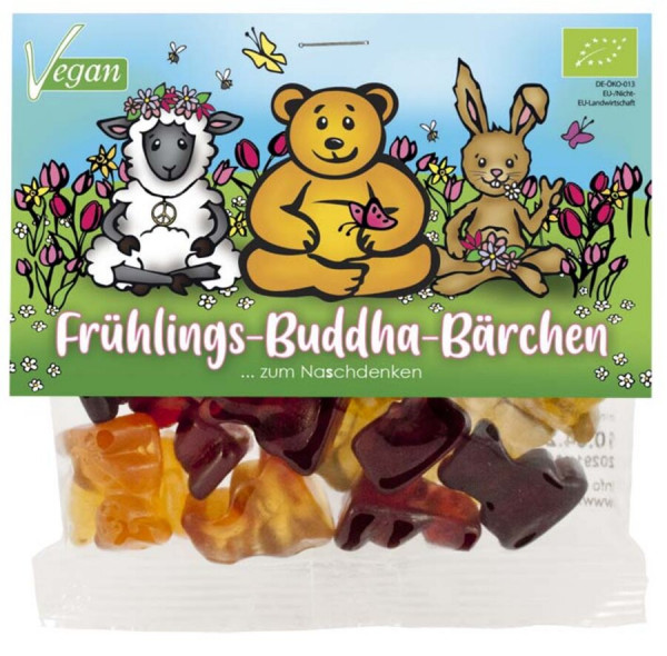 mind sweets Frühlings-Buddha-Bärchen "Peace", Einzelpackung